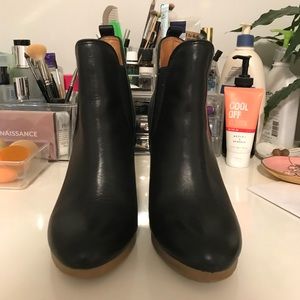 Coach Black Leather Booties
